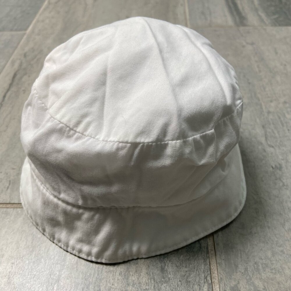 Gymboree Cotton Embroidered Ladybug Sun Bucket Hat White Red Size 0-6 months - Picture 5 of 9